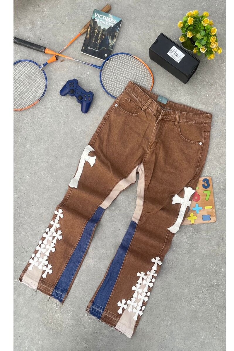 Jeans multicolores stylés