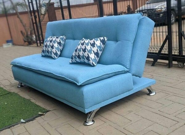 Canapé lit bleu moderne