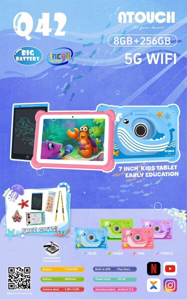 Tablette Enfant 7'' Éducative
