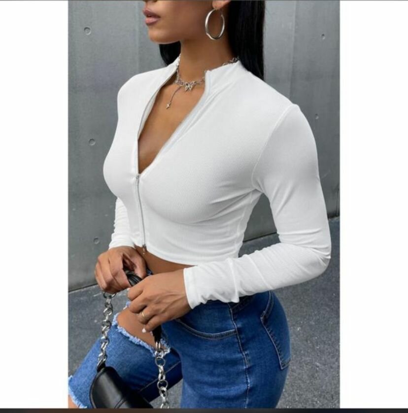 Top court à manches longues