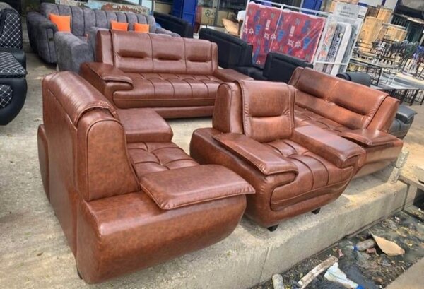 Salon cuir élégant