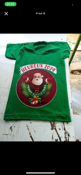 T-shirt de Noël 2025 festif