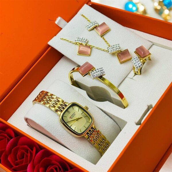 Ensemble Montre et Bijoux Luxe pour Femme