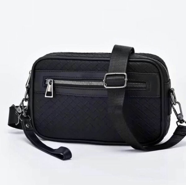 Sac bandoulière noir matelassé