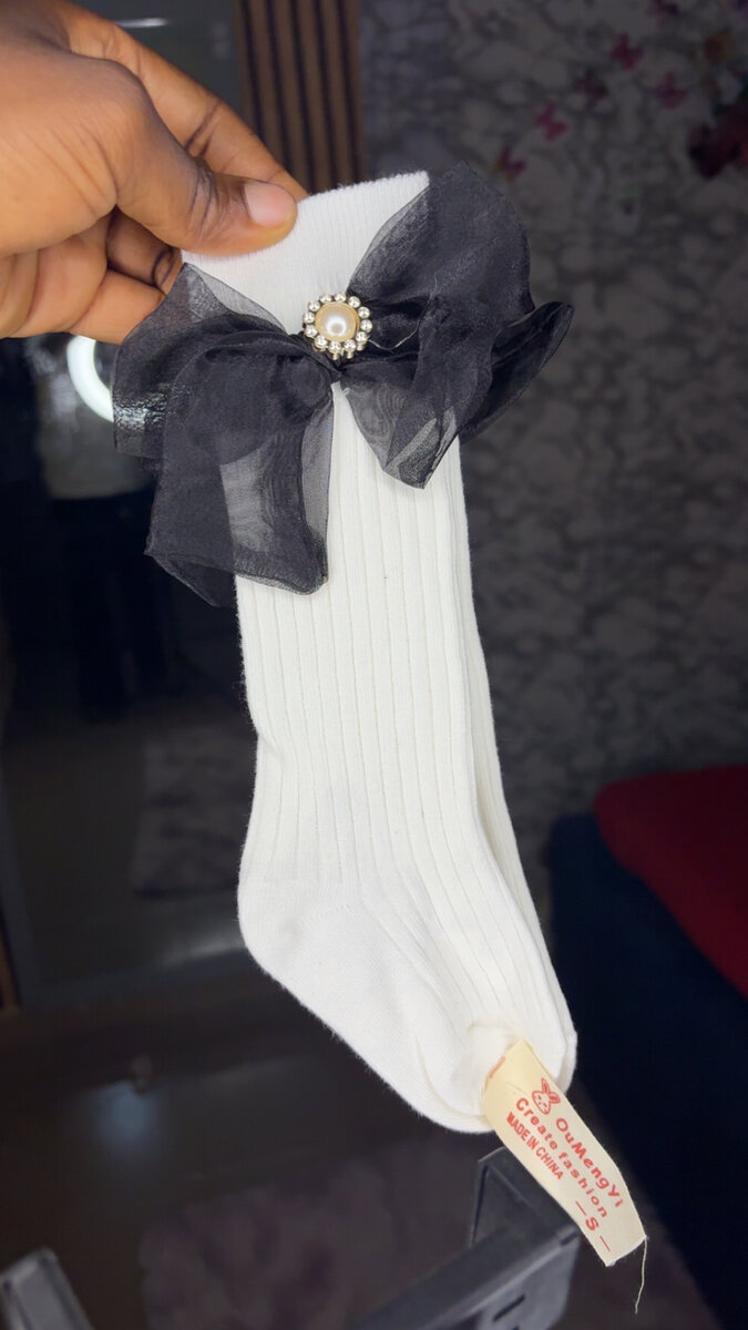 Chaussettes avec Nœud Élégant