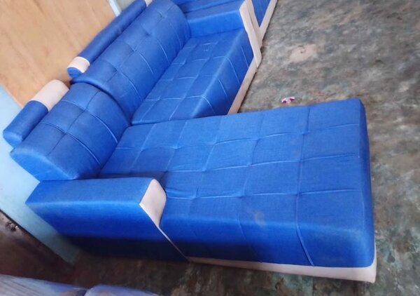 Canapé d'angle bleu moderne