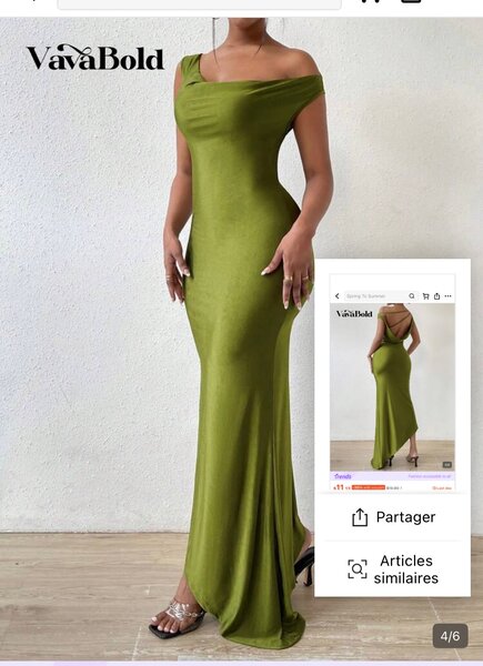 Robe verte élégante VavaBold