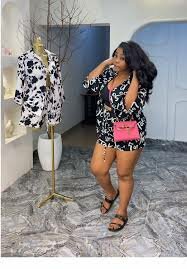 Combishort floral moderne