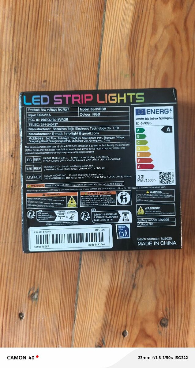 Bande Lumineuse RGB Bluetooth