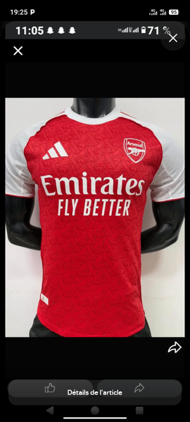 Maillot Arsenal 2023