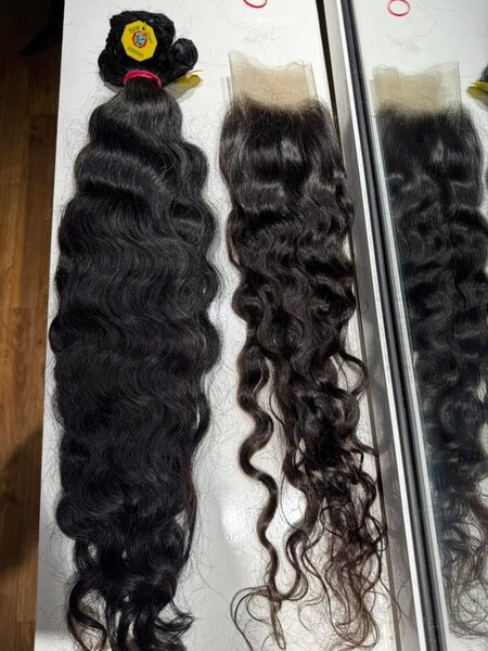 cheveux  indienne ondulé