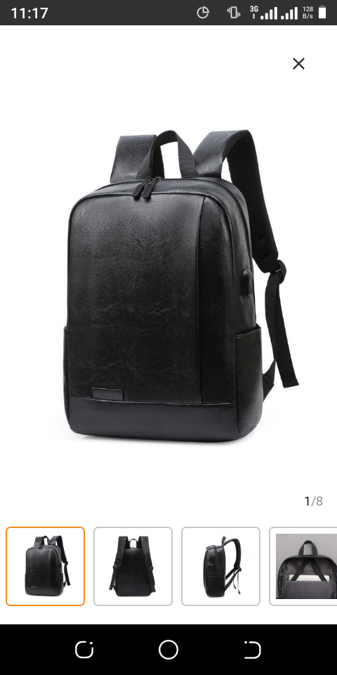 Sac à dos en cuir chic