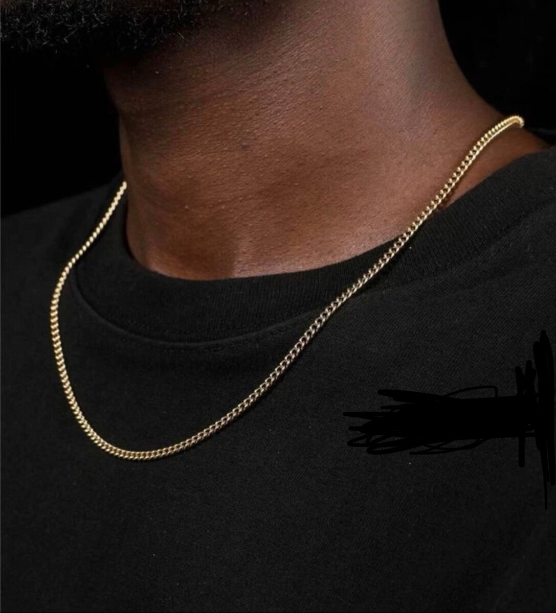 Collier en chaîne torsadée