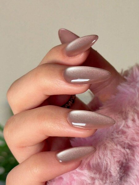 Faux ongles nacré élégant