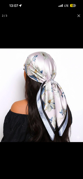 Foulard cheveux floral