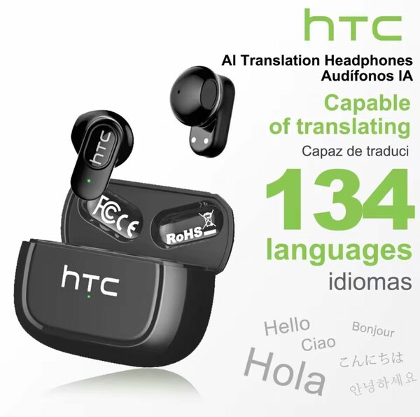 Écouteurs Traduction IA HTC