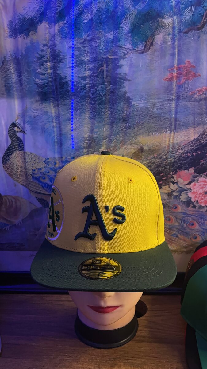 Casquette snapback jaune A's