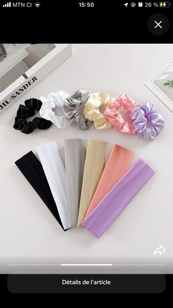 Ensemble chouchou et bandeau