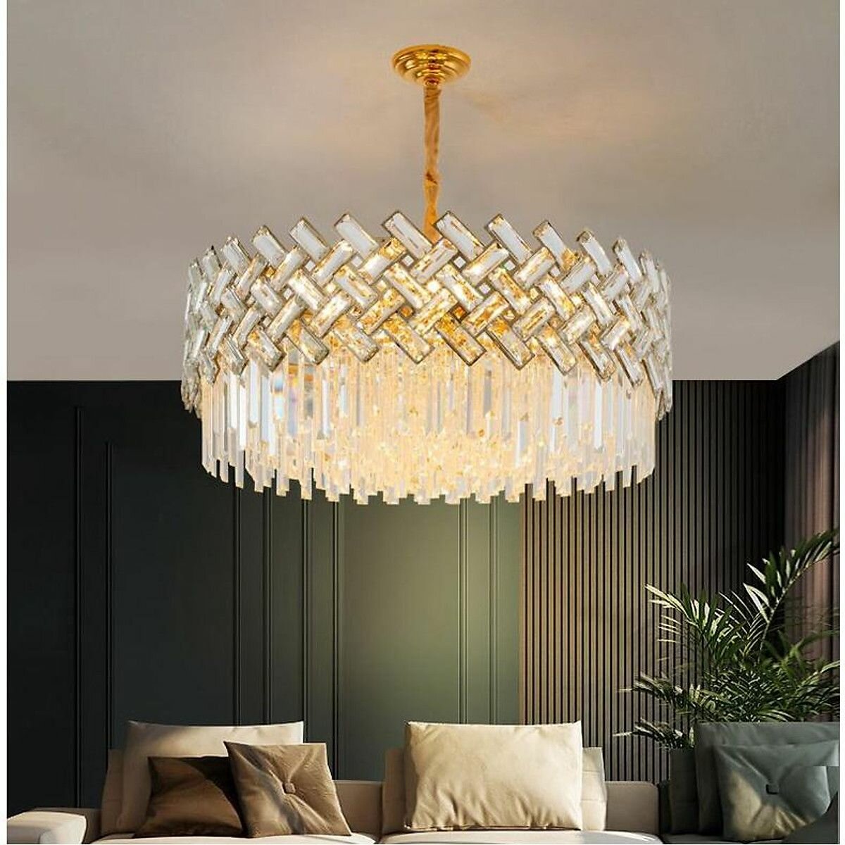 Lustre Éblouissant en Cristal