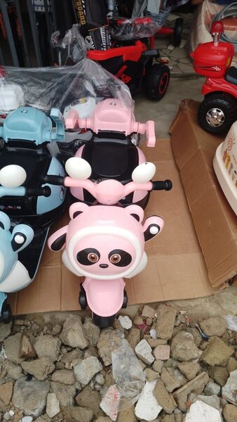 Trottinette enfant panda rose