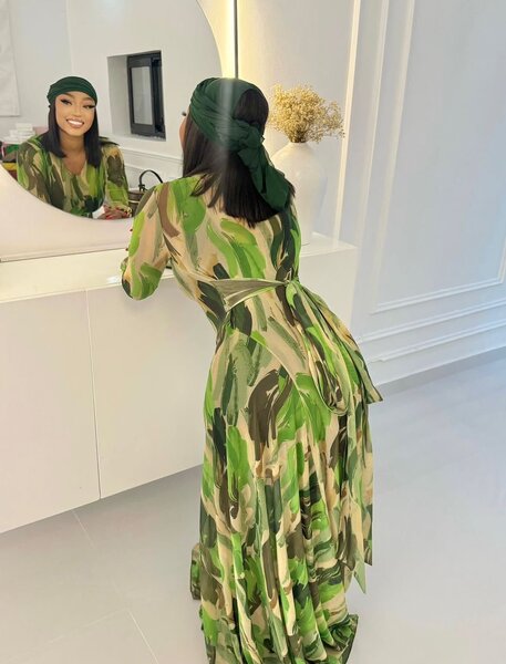 Robe Longue Imprimé Tropical