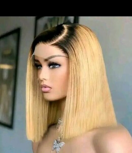 Perruque Blonde Bob Lace Frontale