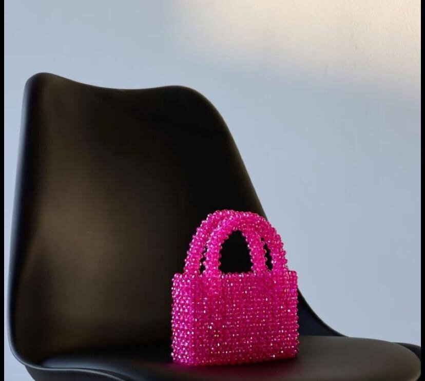 Sac à main perles élégant