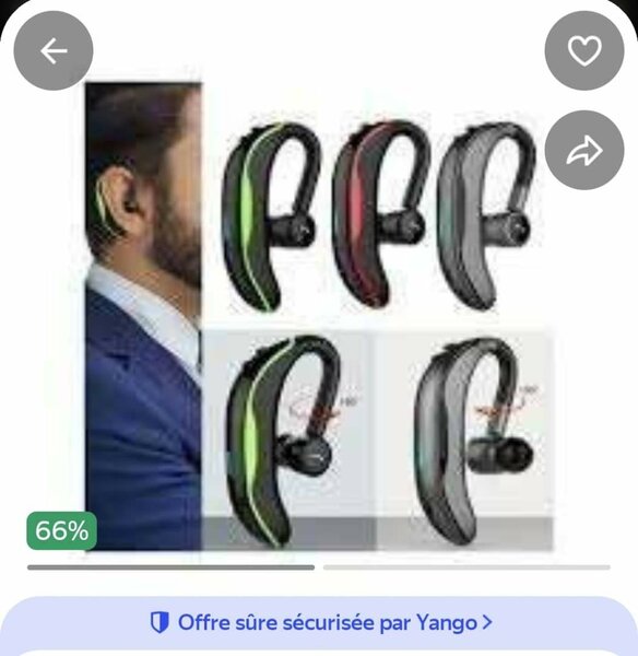 Écouteur Bluetooth Confort