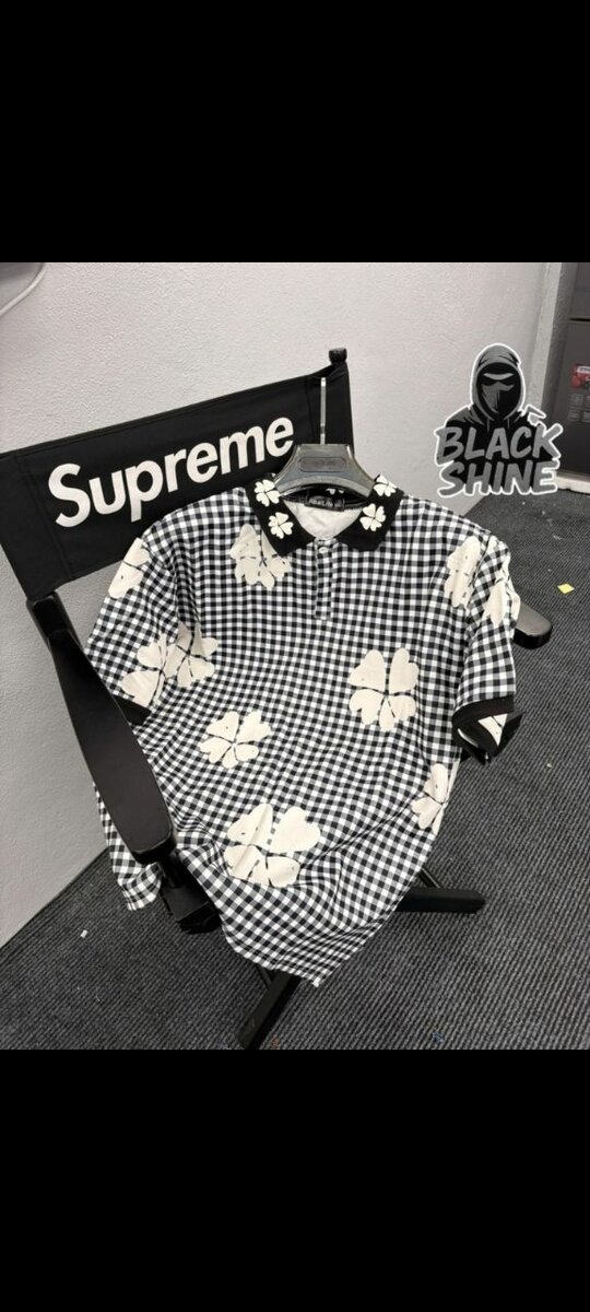 Chemise à carreaux florale tendance