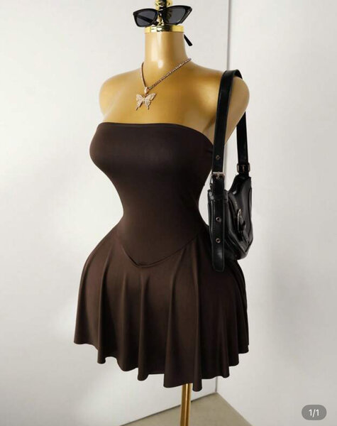 Robe bustier élégante femme