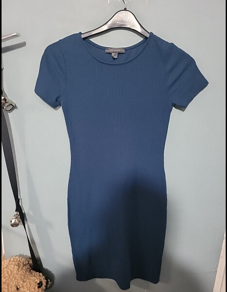 Robe T-shirt femme bleue