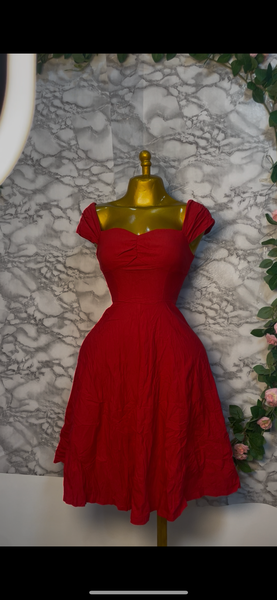 Robe évasée à motifs floraux