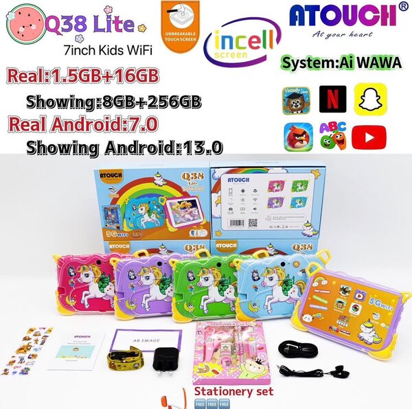 ATOUCH 7" Kids Tablet WiFi