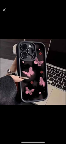 Coque iPhone Papillons Roses
