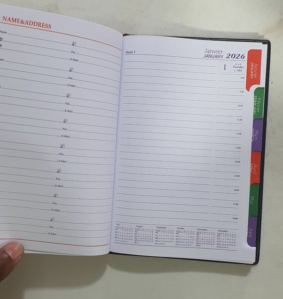 Agenda 2026 Élégante Cuir