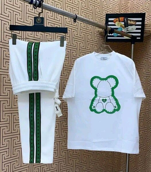 Jogging à motif et logo