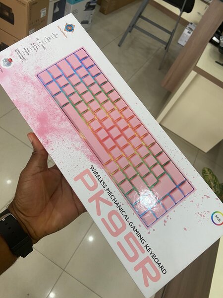 Clavier Gaming Sans Fil Rose