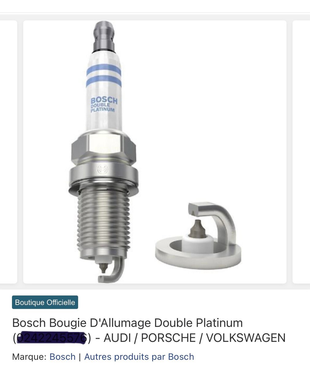 Bougie Bosch Double Platinum