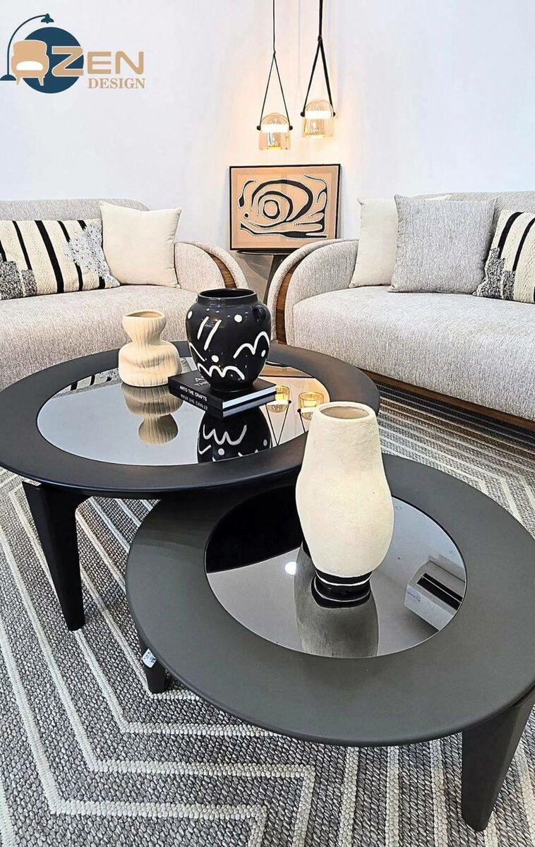 Ensemble canapé et fauteuils confortables