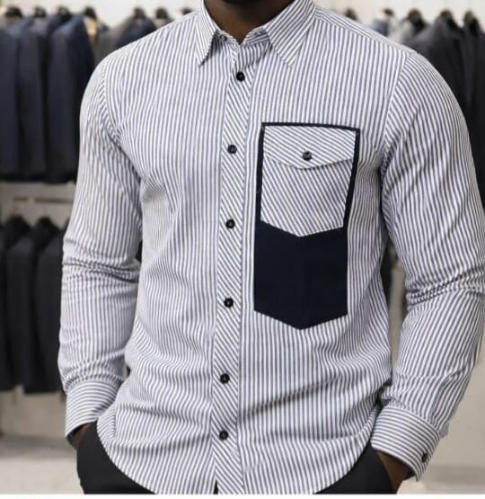 Chemise homme rayée élégante