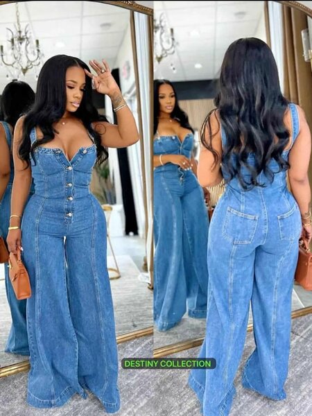 Combinaison en jean élégante