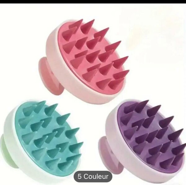 Brosse de Massage Cheveux Silicone
