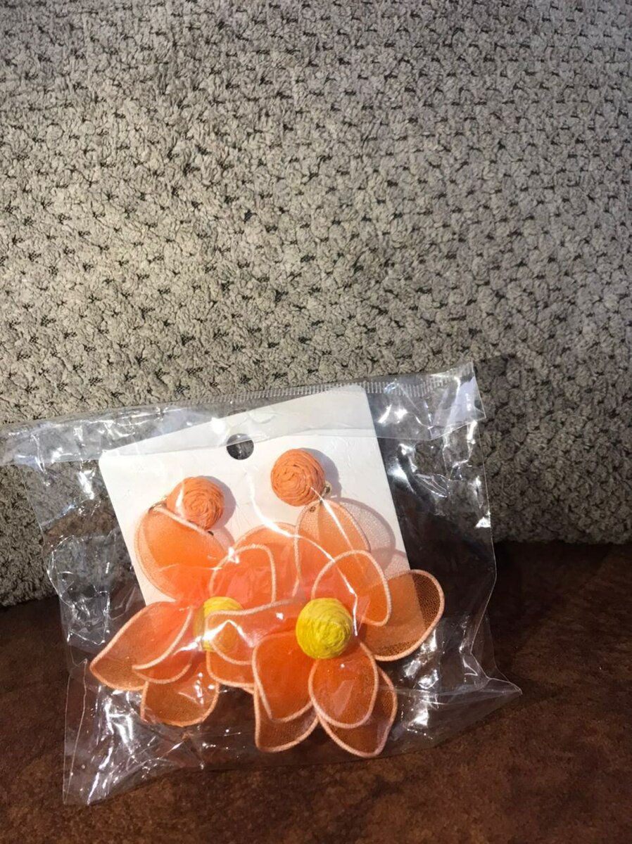 Boucles d'oreilles fleurs colorées