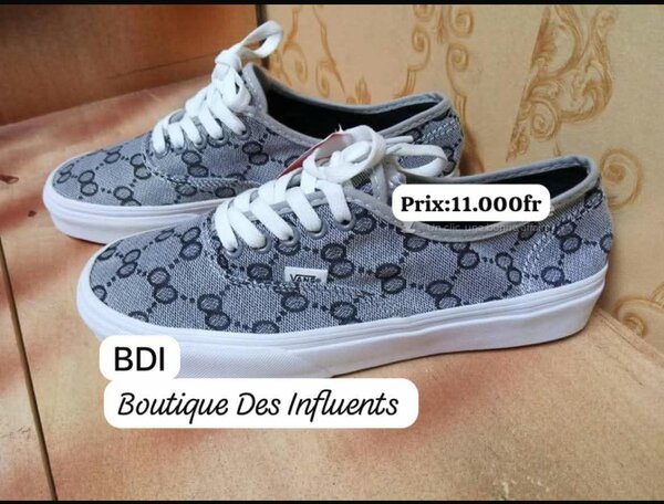 Baskets en toile imprimée