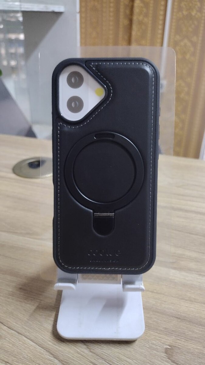 Coque en cuir iphone 17 simple