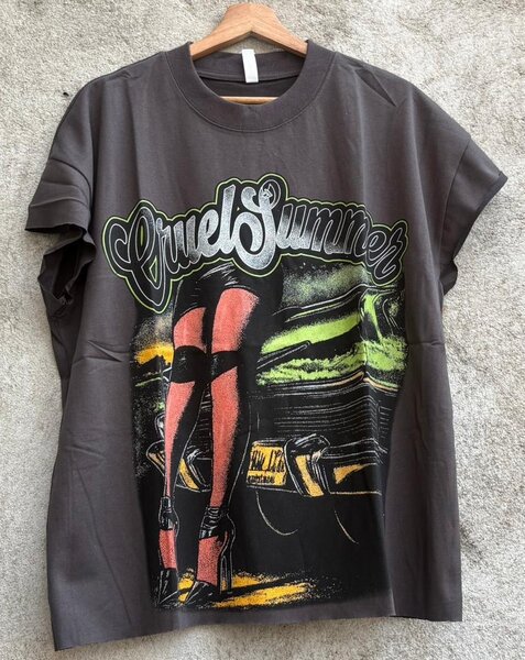 T-shirt imprimé rock vintage