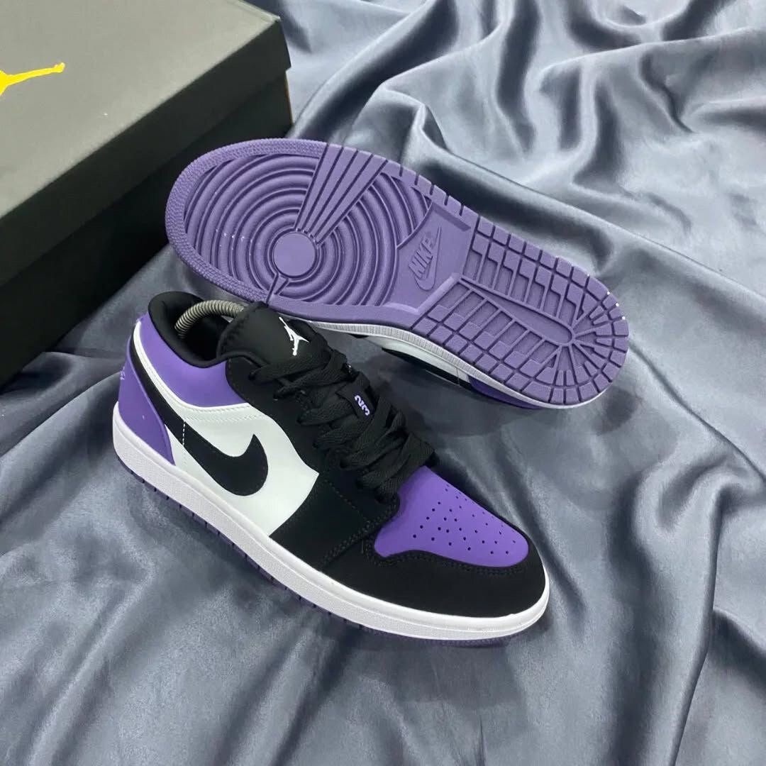 Baskets basses unisexe violettes