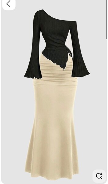 Robe asymétrique élégante