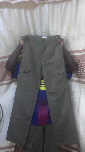 Pantalon cargo vert homme