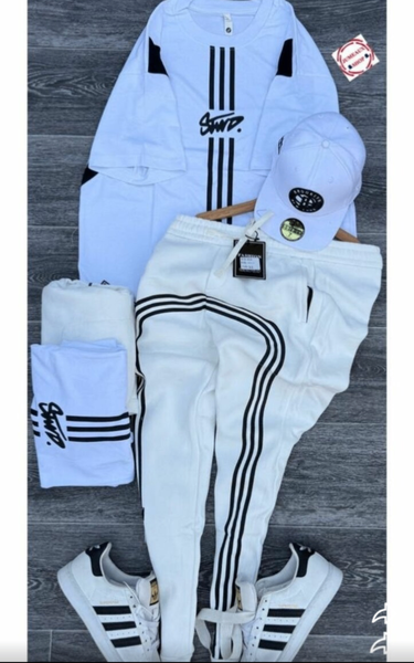 Ensemble sportif blanc homme